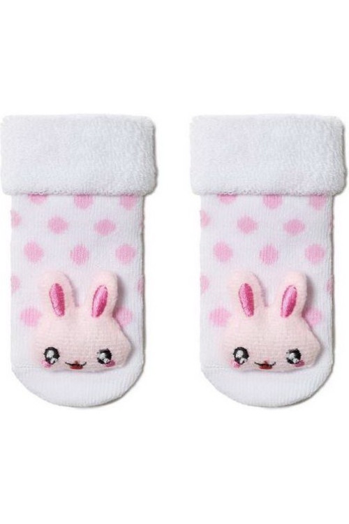 Шкарпетки дитячі Conte-kids Sof-tiki 18С-263СП (398) махрові з аплікацією Зайчик