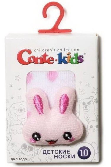 Шкарпетки дитячі Conte-kids Sof-tiki 18С-263СП (398) махрові з аплікацією Зайчик