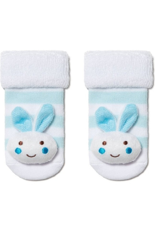 Шкарпетки дитячі Conte-kids Sof-tiki 18С-263СП (400) махрові з аплікацією Зайчик