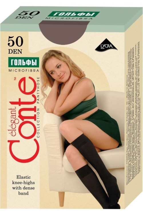 Гольфи жіночі Conte Microfibra 50 Den, 1 пара Гольфи жіночі Conte Microfibra 50 Den, 1 пара