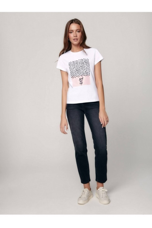 Джинси жіночі Conte Eco-friendly Mom Fit CON-314 з високою посадкою та кокеткою