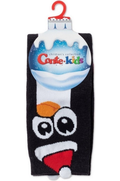 Шкарпетки дитячі Conte-kids Новорічні 21С-62СП (650) махрові «Penguin»